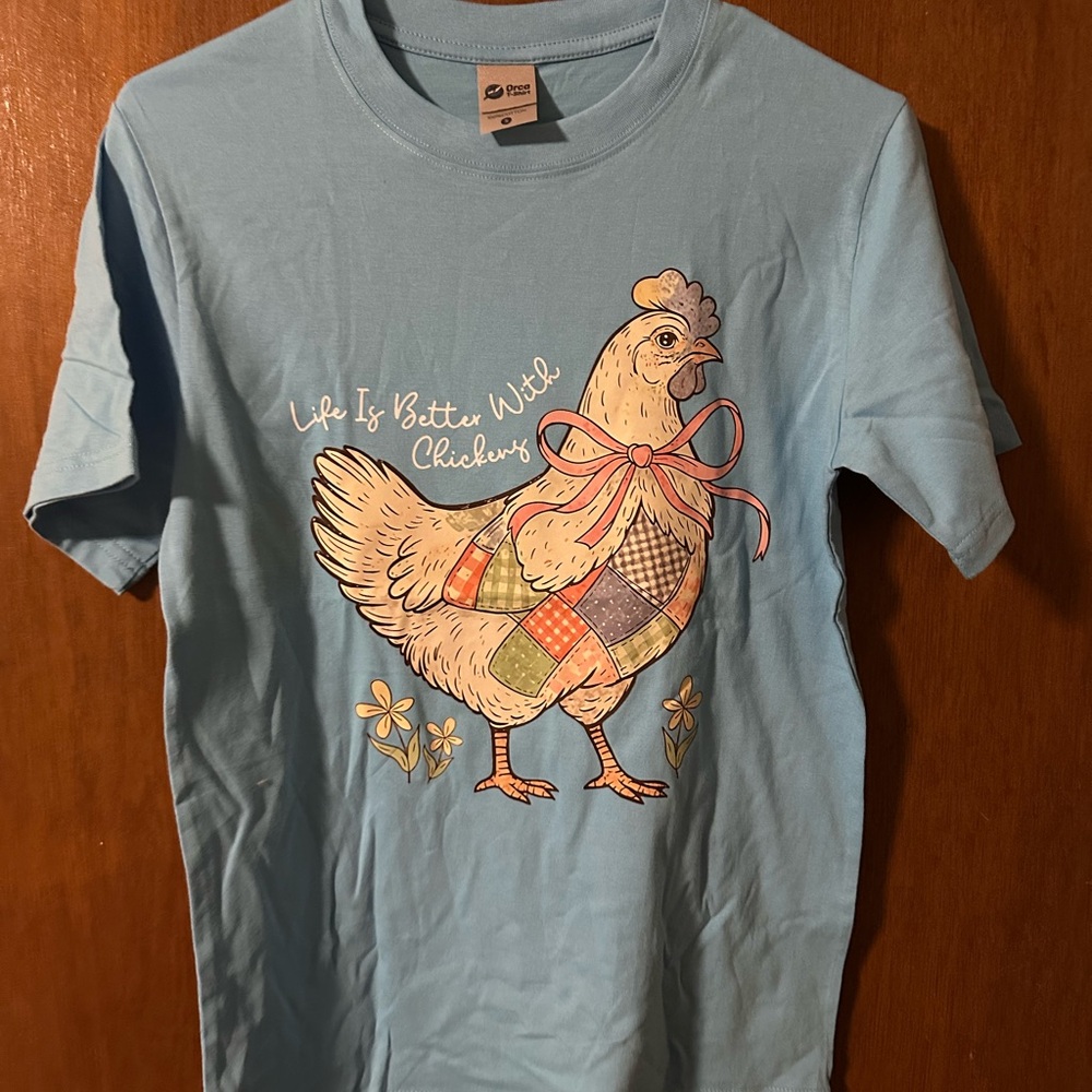 Comfort Colors Light Blue Chicken T-Shirt